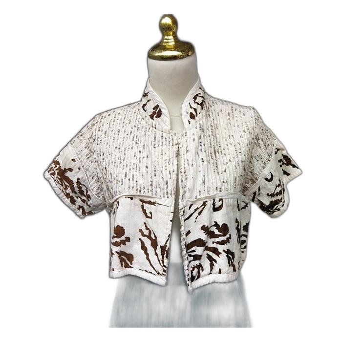 Crop Blazer Batik Pekalongan