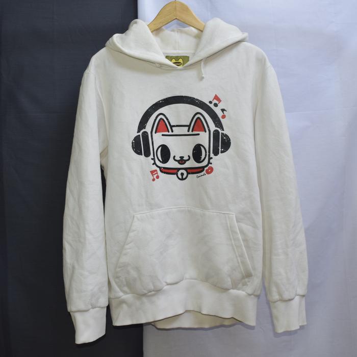 Hoodie Canimals Putih Size L Unisex