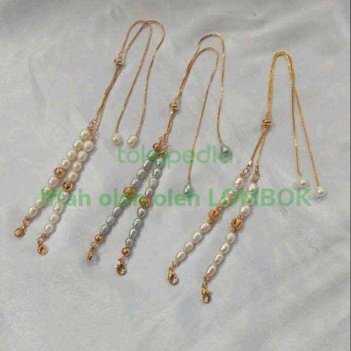 strap masker mutiara asli lombok