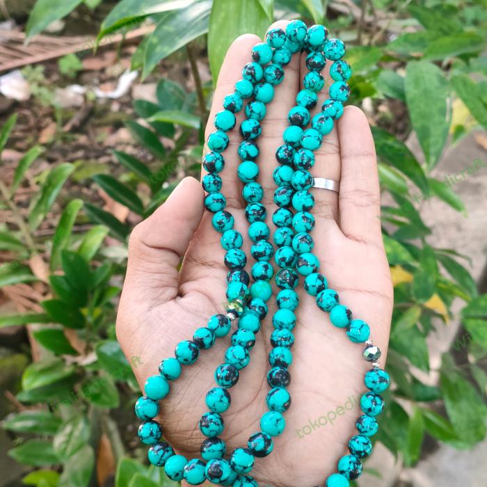 tasbih muslim batu pirus original termurah / tasbeh pirus