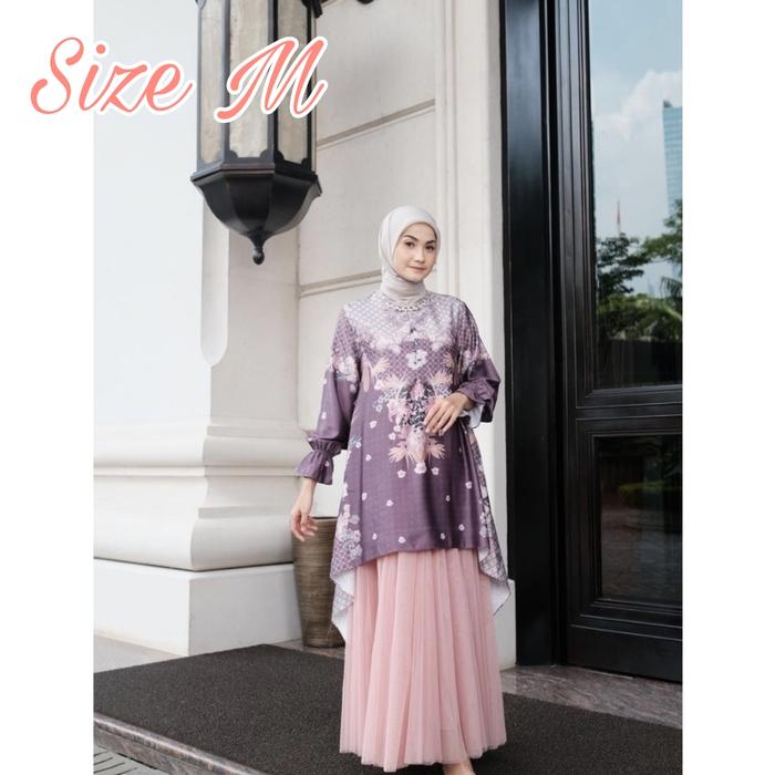 READY MAYA TUNIK - MAROON Vanilla Hijab Size M