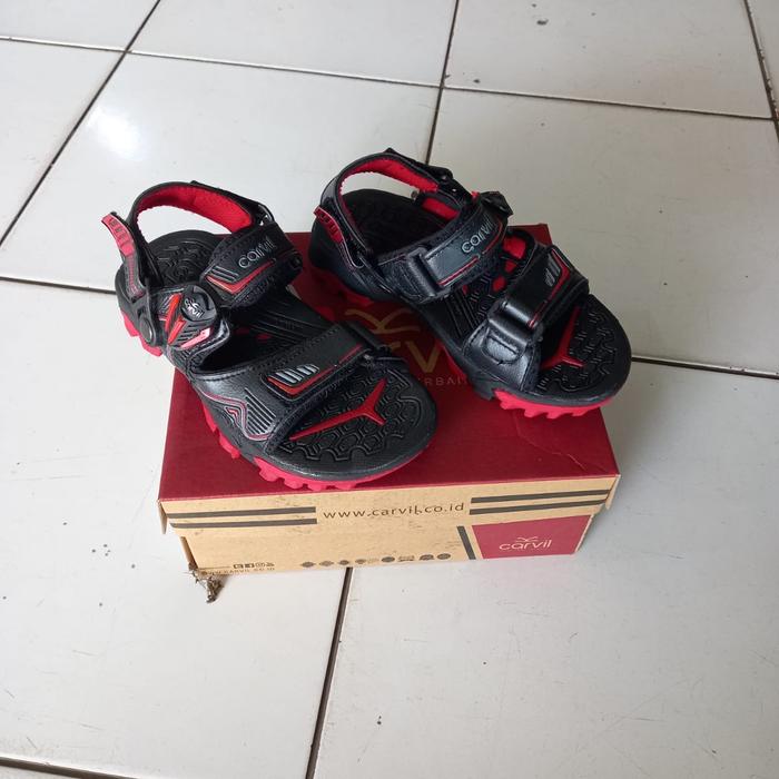 Sandal gunung anak CARVIL VIPER 01 BLACK RED