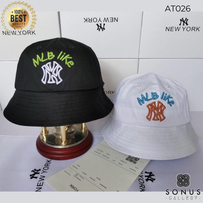 TOPI BUCKET MLB LIKE NY KOREA FASHION IMPORT | HIGH QUALITY BORDIR