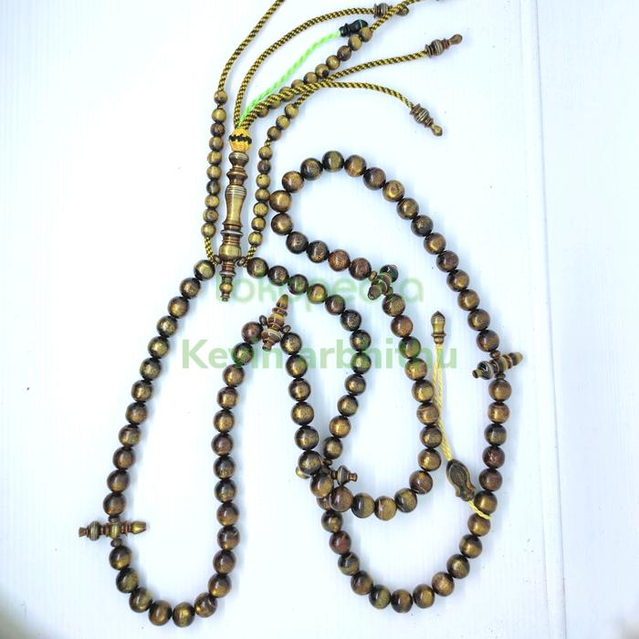 TASBIH TIJANI YUSER GOLD 12 MM BULAT AMAZING