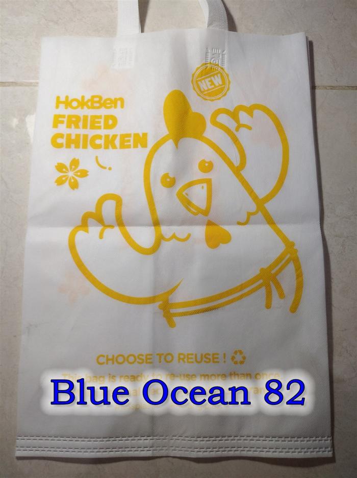 Tote Bag spunbond Hokben Original Hoka Hoka Bento - mengurangi plastik