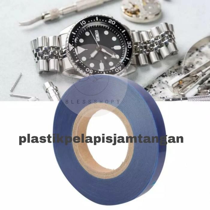 Plastik Biru Wrapping Antigores Anti Gores Strap Jam Tangan Uk 2cm