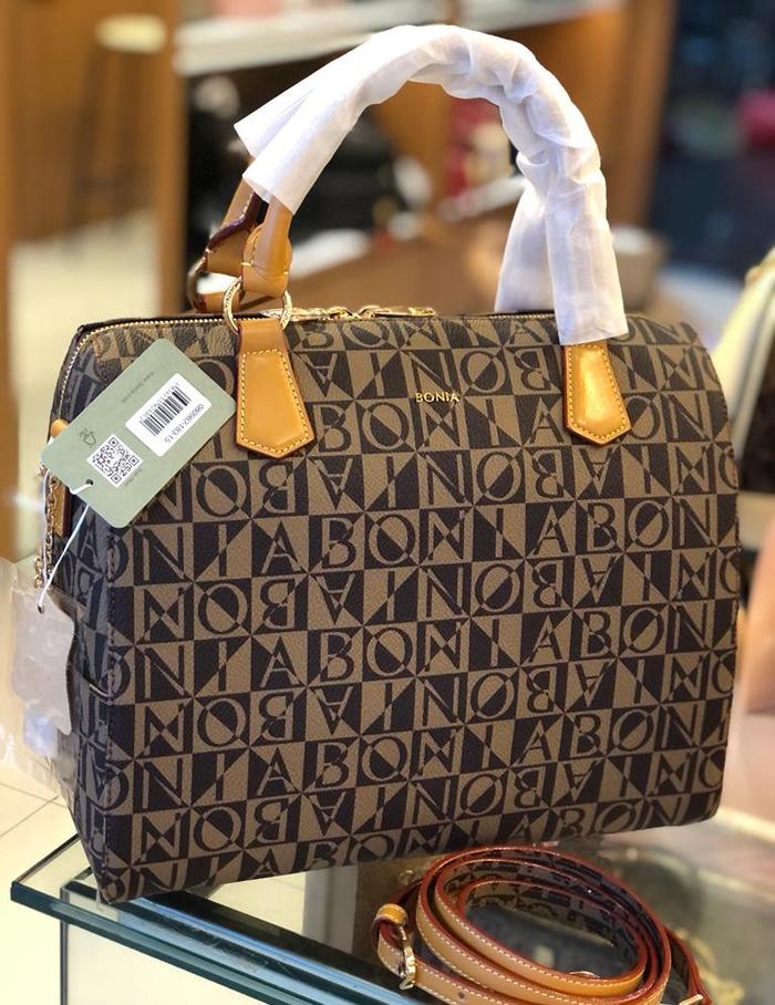 Tas Bonia original authentic monogram model speedy