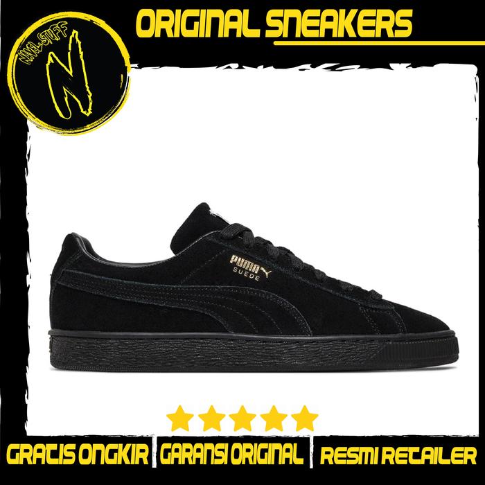 PUMA Suede Blue Black Classic Original BNIB Resmi