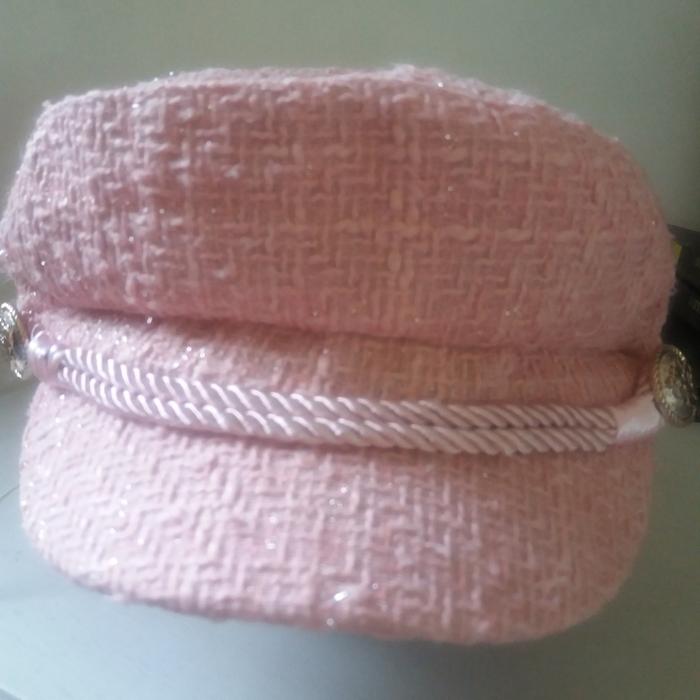 Topi/ Cap Postman Hat warna Pink