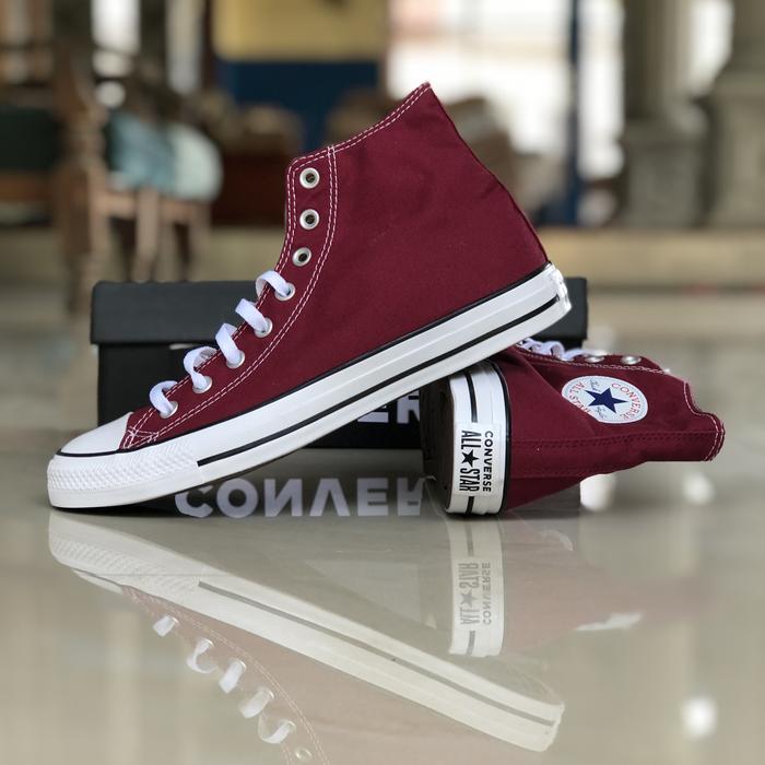Converse ct all star hi maroon (RESMI STORE)