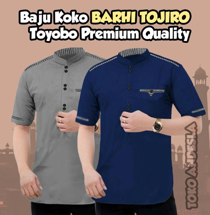 BAJU KOKO BARHI TOJIRO TOYOBO Premium Quality Kancing Saku Aktif