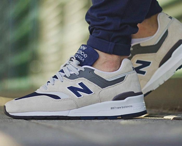Original New Balance 997 x J.crew Moonshot Grey Navy
