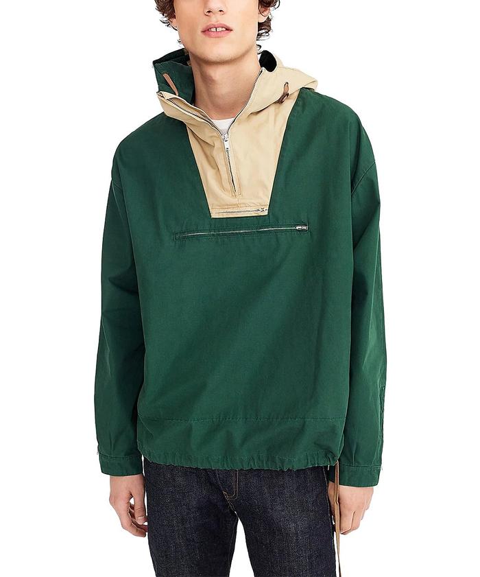 Hoodie J.Crew Anorak Vintage Forest Green Original
