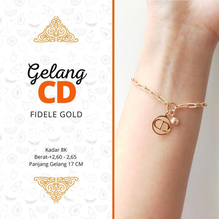 Gelang CD gelang rantai emas BOLA BULAT GELANG EMAS CANTIK GELANG EMAS