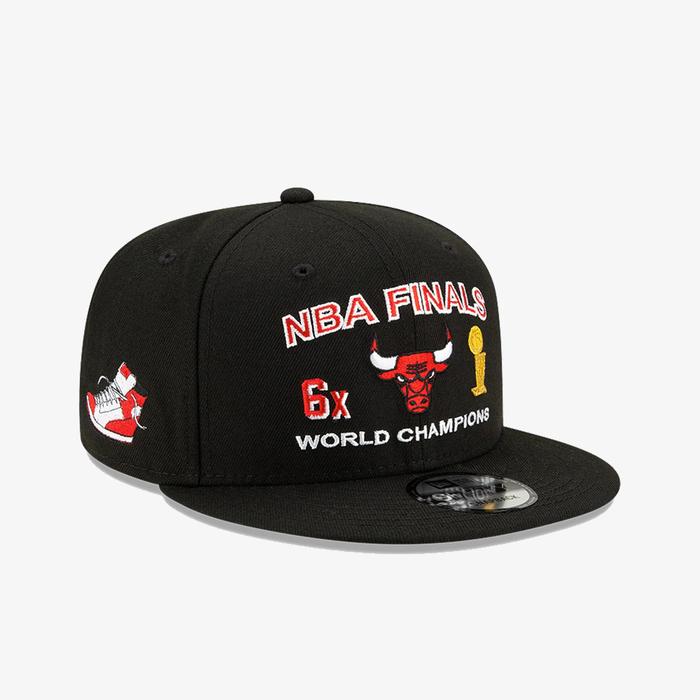 Topi New Era Chicago Bulls NBA Finals Icon Black 9Fifty Cap / Snapback