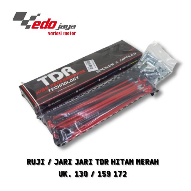 RUJI JARI JARI TDR HITAM MERAH 130 / 159 / 172