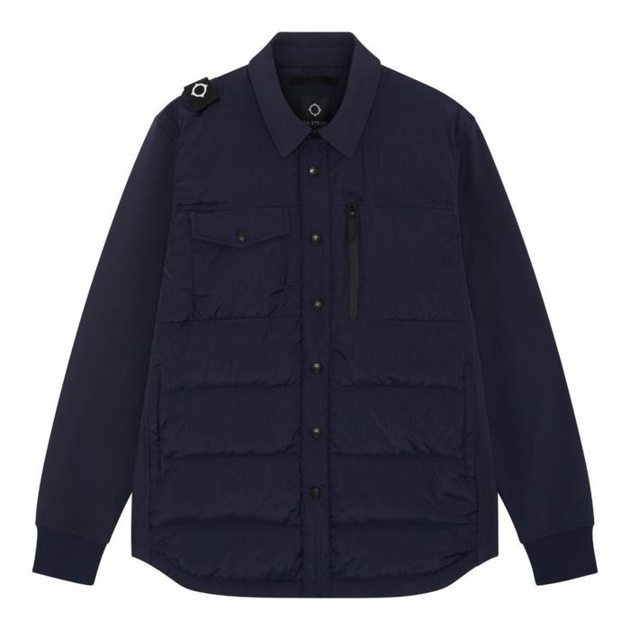 Ma.strum Softshell Down Quilt Overshirt Jacket Navy Original