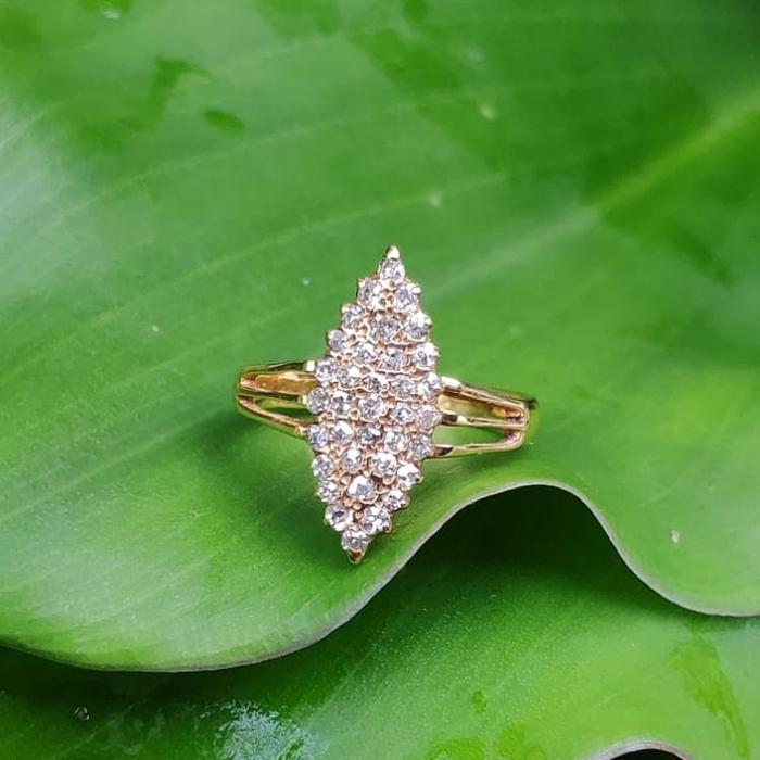 cincin emas berlian banjar natural
