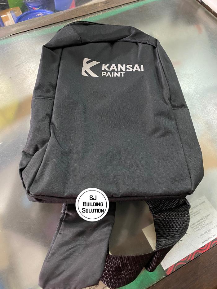 TAS SELEMPANG PRIA WANITA HITAM SLING BAG SERBAGUNA MURAH KANSAI PAINT