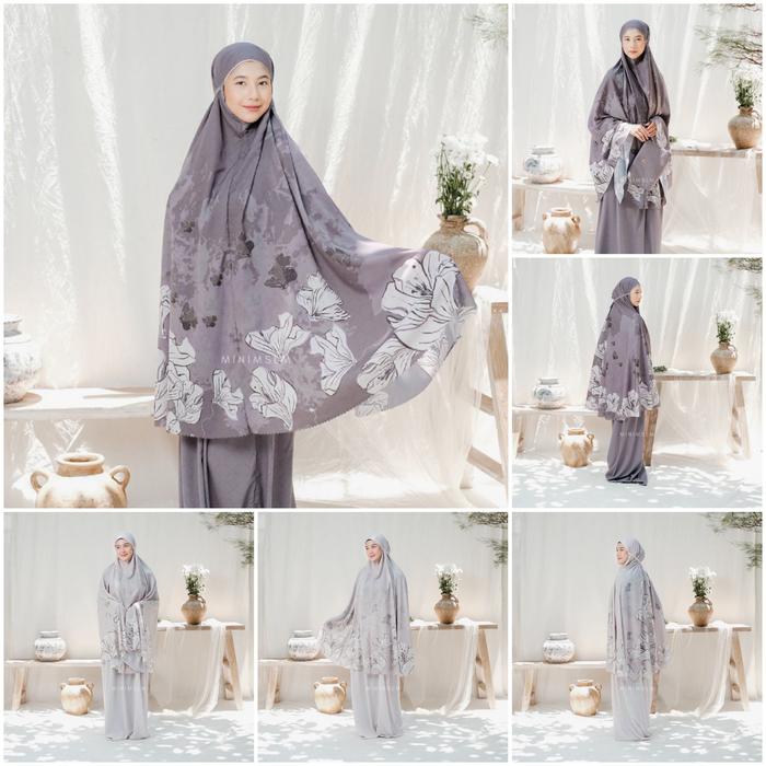 Bloom Prayer Robe | Minimslm mukena travel pouch
