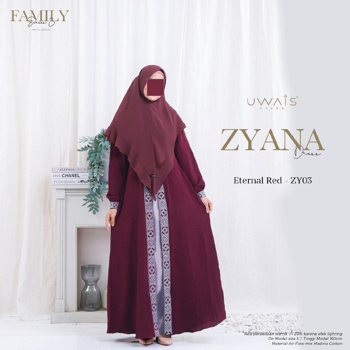GAMIS SARIMBIT COUPLE UWAIS HIJAB ZYANA DRESS FAMILY SET MOM KIDS ORI