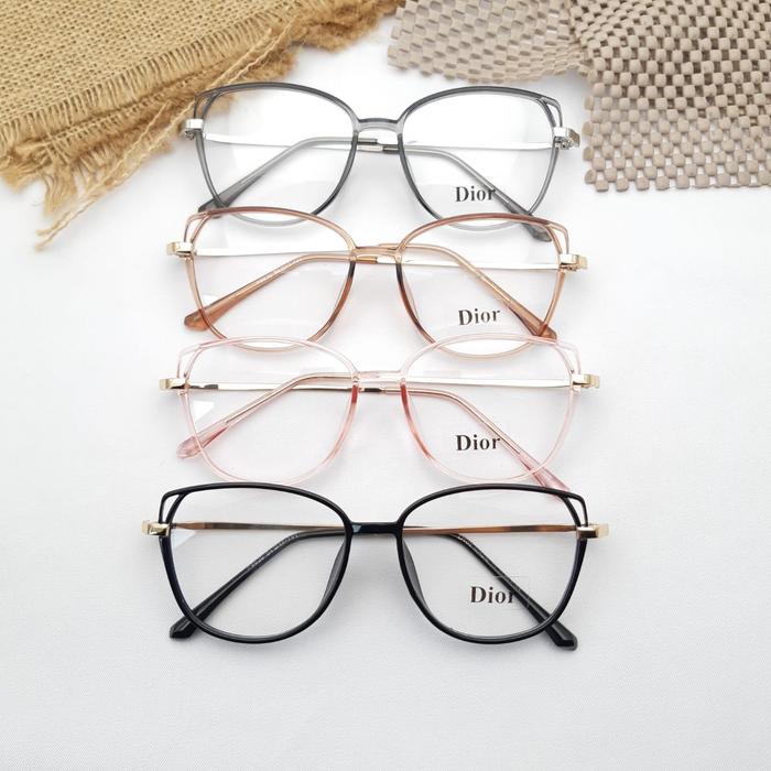 kacamata baca wanita cat eyes AM-5805 free lensa plus/minus/silinder