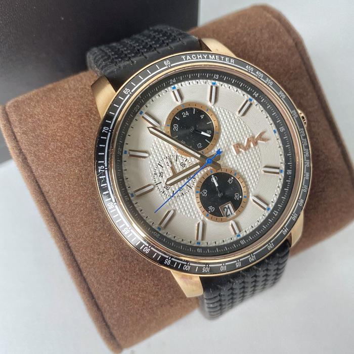 Jam tangan pria Michael Kors Quartz Analog MK8343 - Rose Gold PRELOVED
