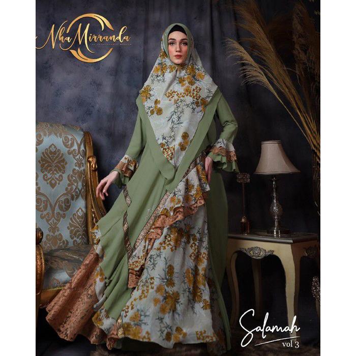 Salamah syari by Nha Miranda ready siap kirim