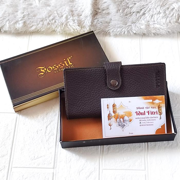 DOMPET PANJANG FOSSIL / dompet import kulit asli /Dompet panjang kulit