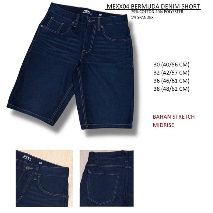 Celana Pendek Mexx Bermuda Denim Short Men MEXX04