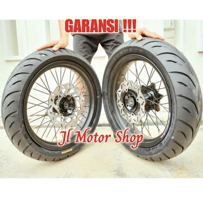 Paket Velg Supermoto Honda CRF150 CRF 150 L CRF150L Plus Ban & Cakram