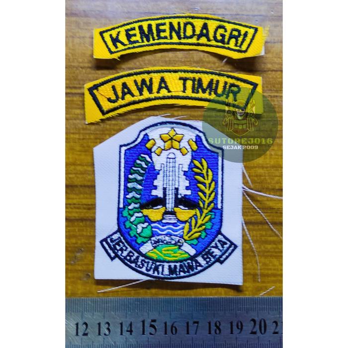 bordir badge pns pemprov pemkot kemendagri surabaya