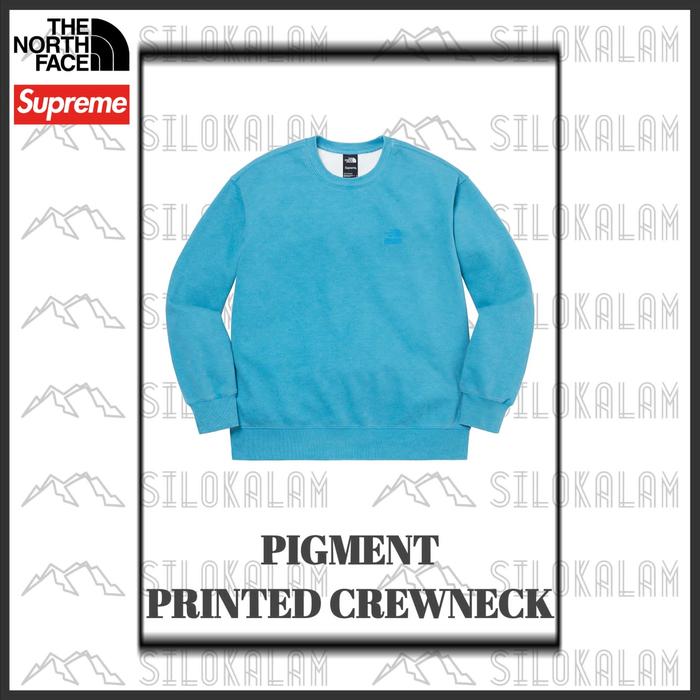 SUPREME X THE NORTH FACE PIGMENT PRINTED CREWNECK ORIGINAL