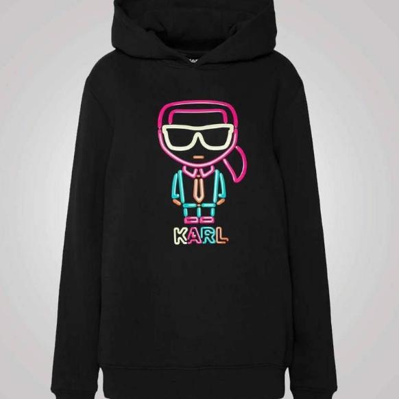 Karl jelly ikonik karl outline hoodie wom