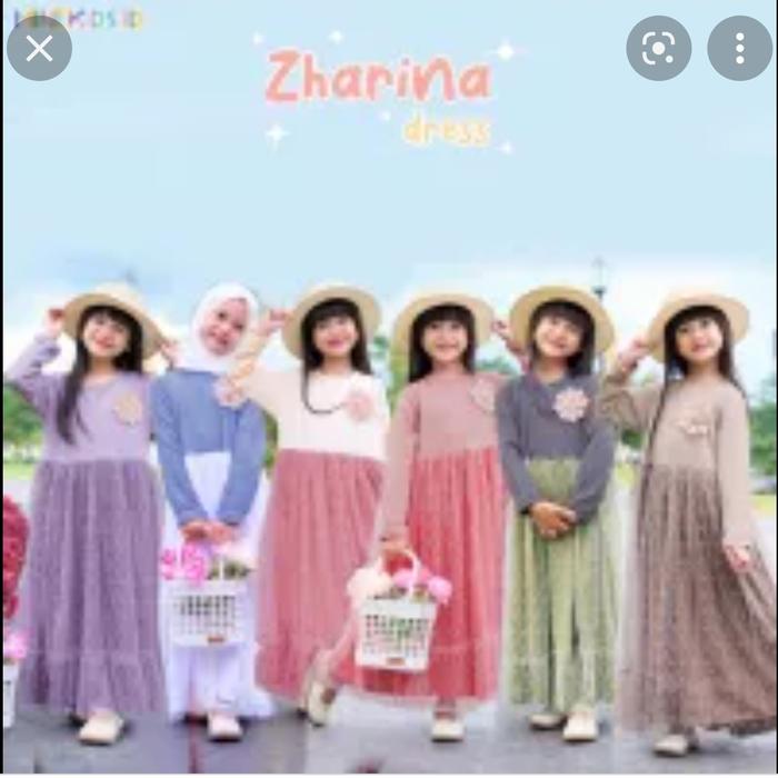 Gamis Anak Perempuan seri Zharina by Minekids