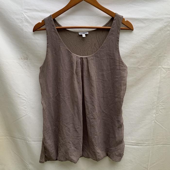 Tanktop Wanita Preloved by Express Warna Light Brown H&M Zara Uniqlo