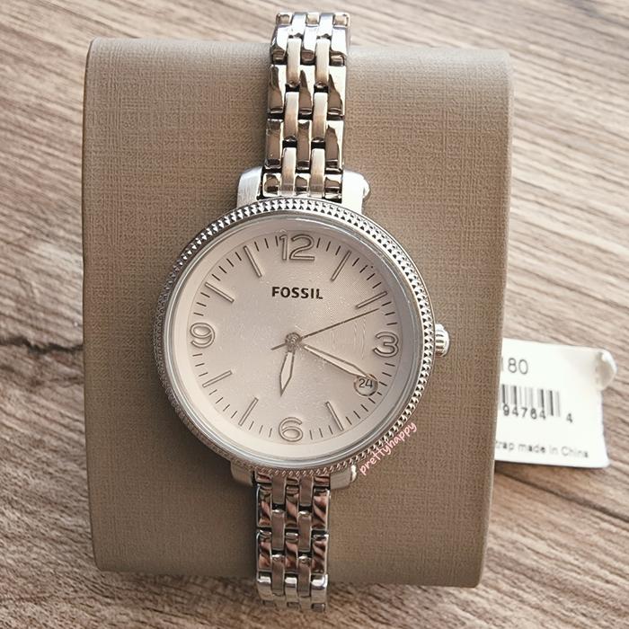 Fossil Heather (Jengkol) Silver Medium Size ES 3180