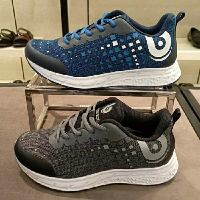 Sepatu pria sneakers bocorocco biru dan hitam original