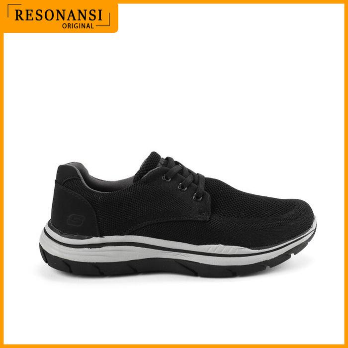 SEPATU PRIA TERBARU SKECHERS ORIGINAL SPORTS EXPECTED 2.0 HITAM EMPUK