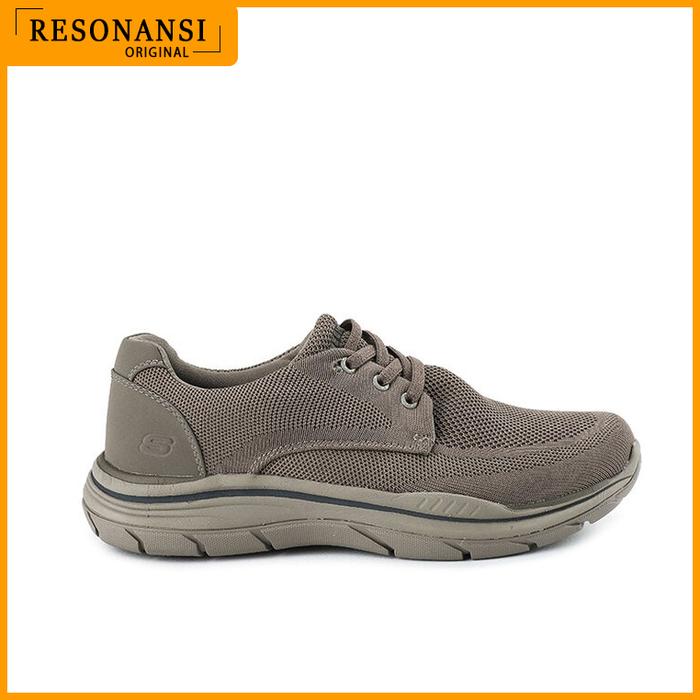 SEPATU PRIA TERBARU SKECHERS ORIGINAL SPORTS EXPECTED 2.0 KHAKI EMPUK