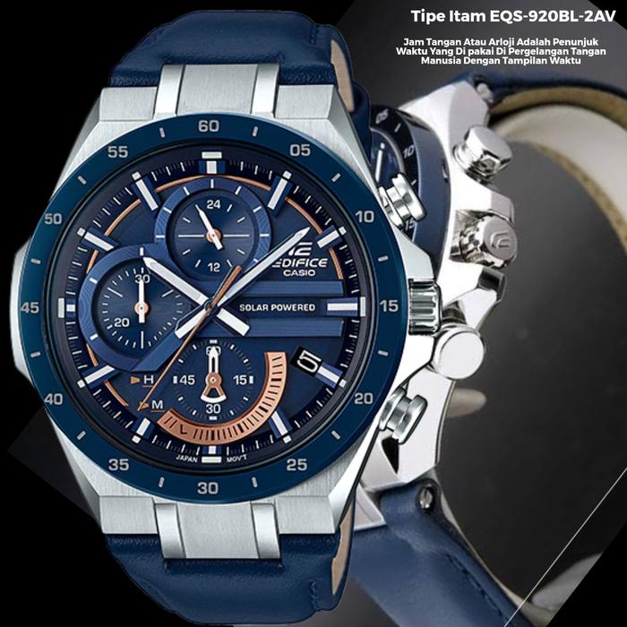 Jam Tangan Pria Edifice ANALOG Tipe : EQS-920BL-2AV