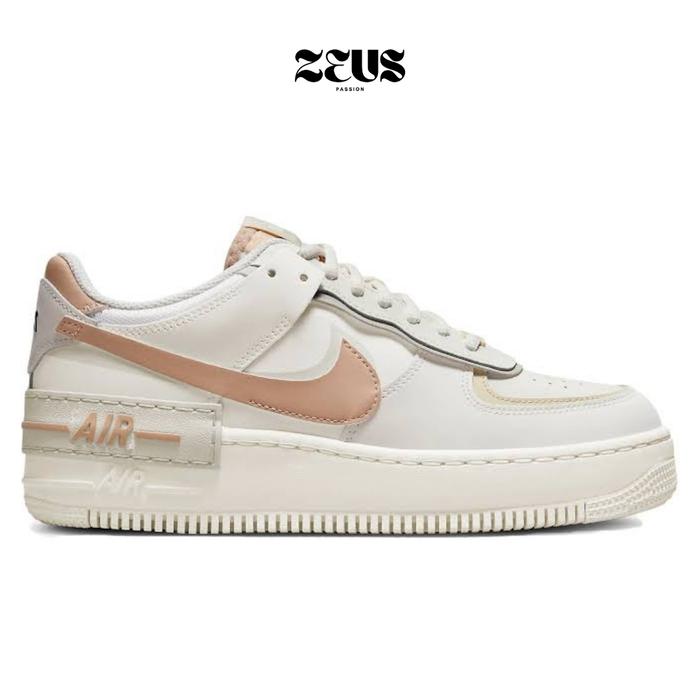 NIKE AIR FORCE 1 SHADOW FOSSIL LIGHT BONE ORIGINAL