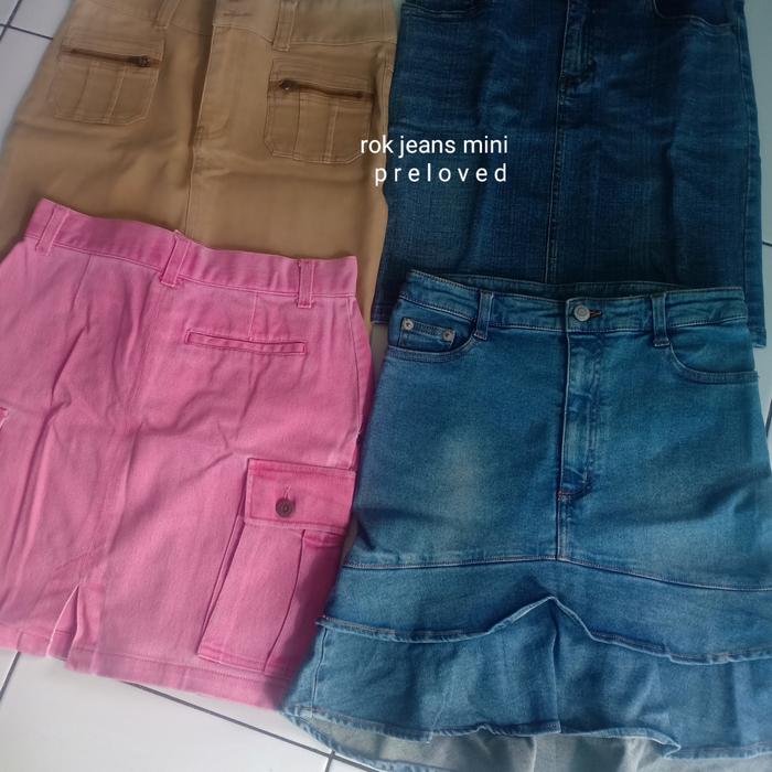 rok mini jeans p r e l o v e d