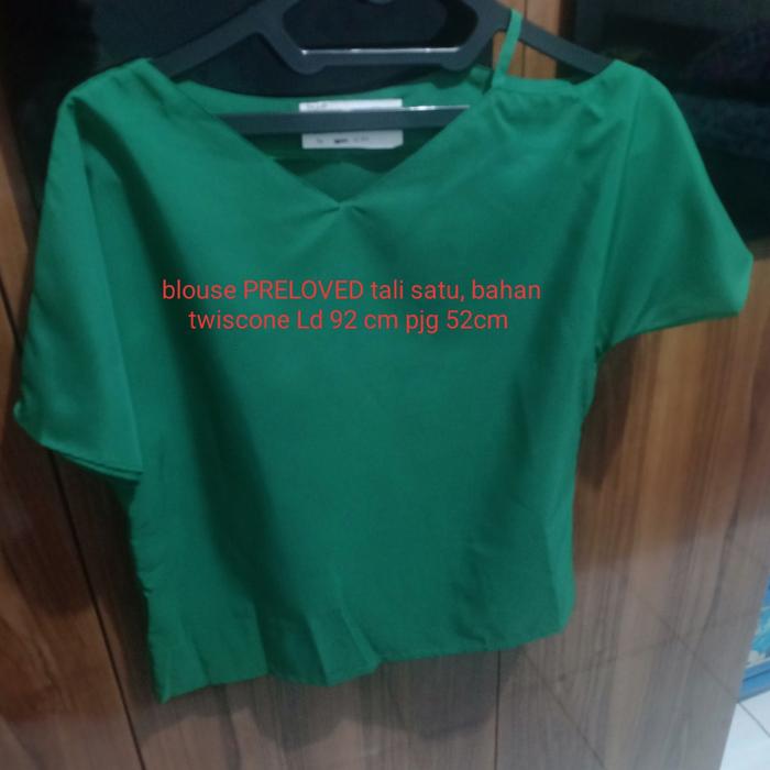 blouse hijau preloved