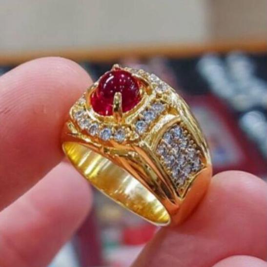 BATU CINCIN MUSTIKA LIPAN SIAM MD BANGKOK ASLI CINCIN PRIA