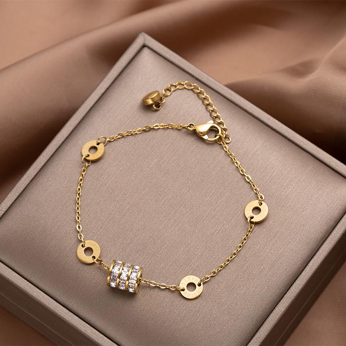 Gelang money ring Bracelets Titanium Rose Gold