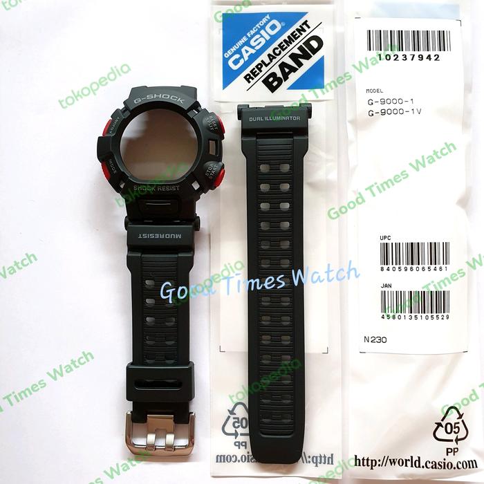 PAKET STRAP BEZEL G-SHOCK G-9000-1V G 9000 Casio Original