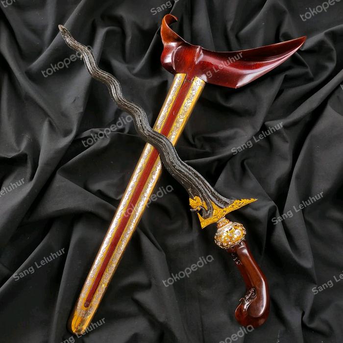 Keris Nogo Sosro Sabuk Inten Luk 11 Kinatah Emas Tangguh Mataram Senop