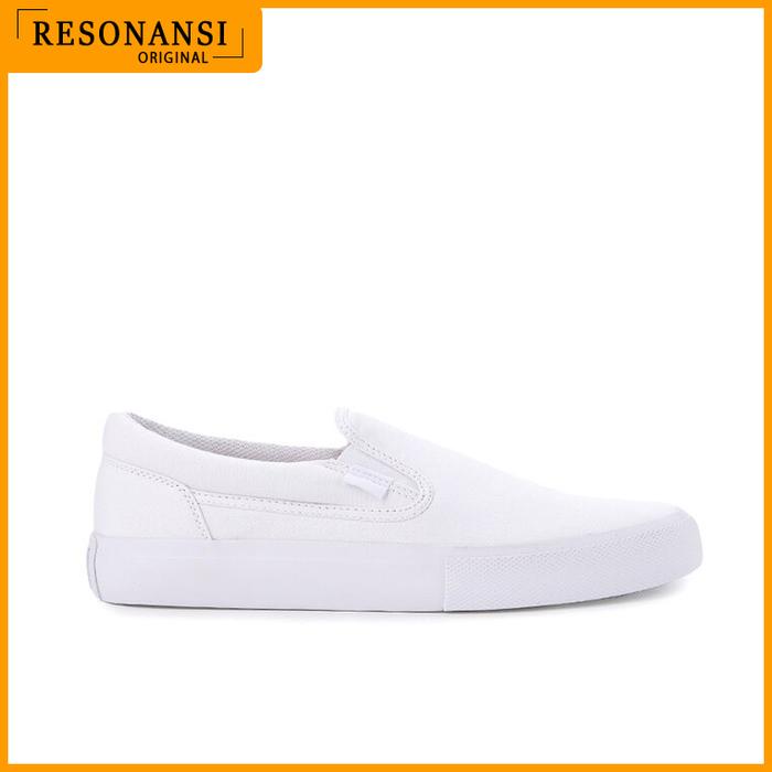 SEPATU PRIA TERBARU DC ORIGINAL MANUAL SLIP ON PUTIH KEREN DAN NYAMAN