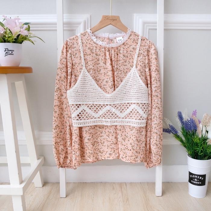 Blouse Rompi Macrame Polyester Premium ORI